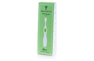 MONTCAROTTE Green Kids Toothbrush - Dětský zubní kartáček zelené barvy